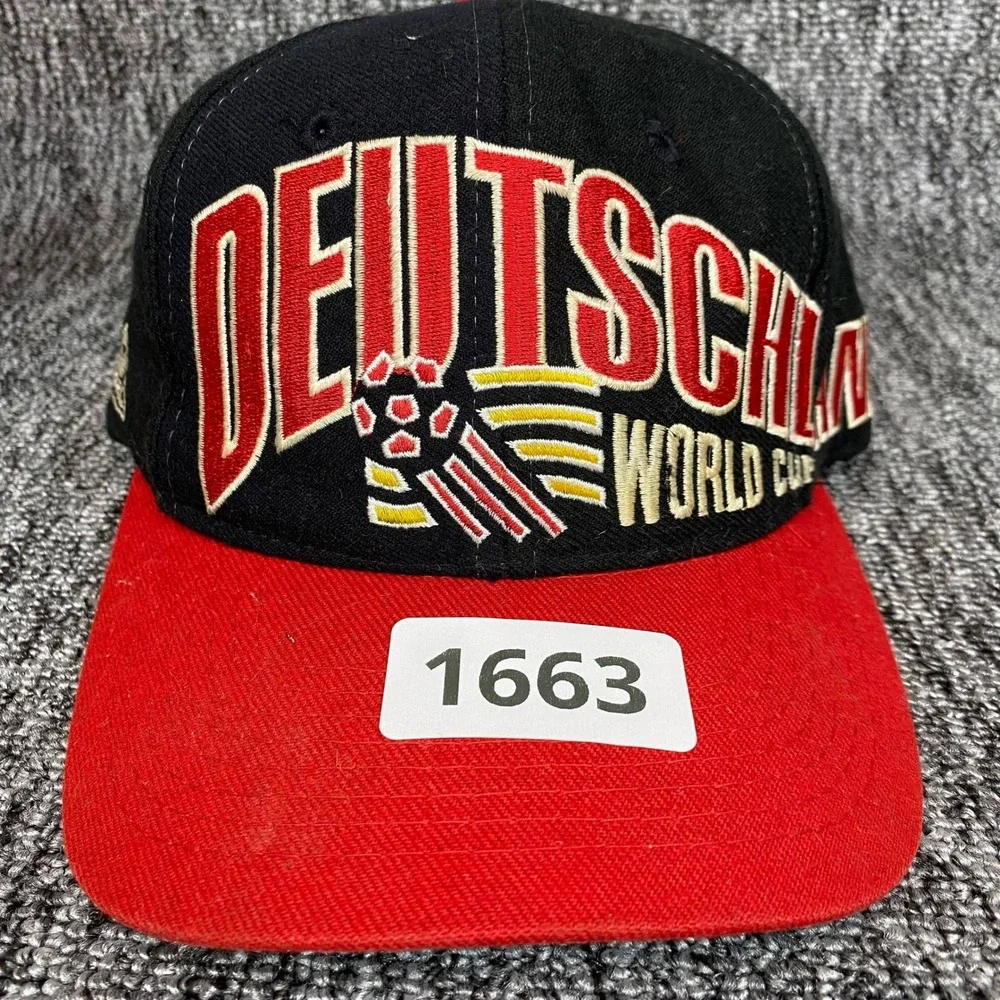 VTG 1994 World Cup Deutschland Germany Hat Apex One Snapback Cap Soccer USA 94